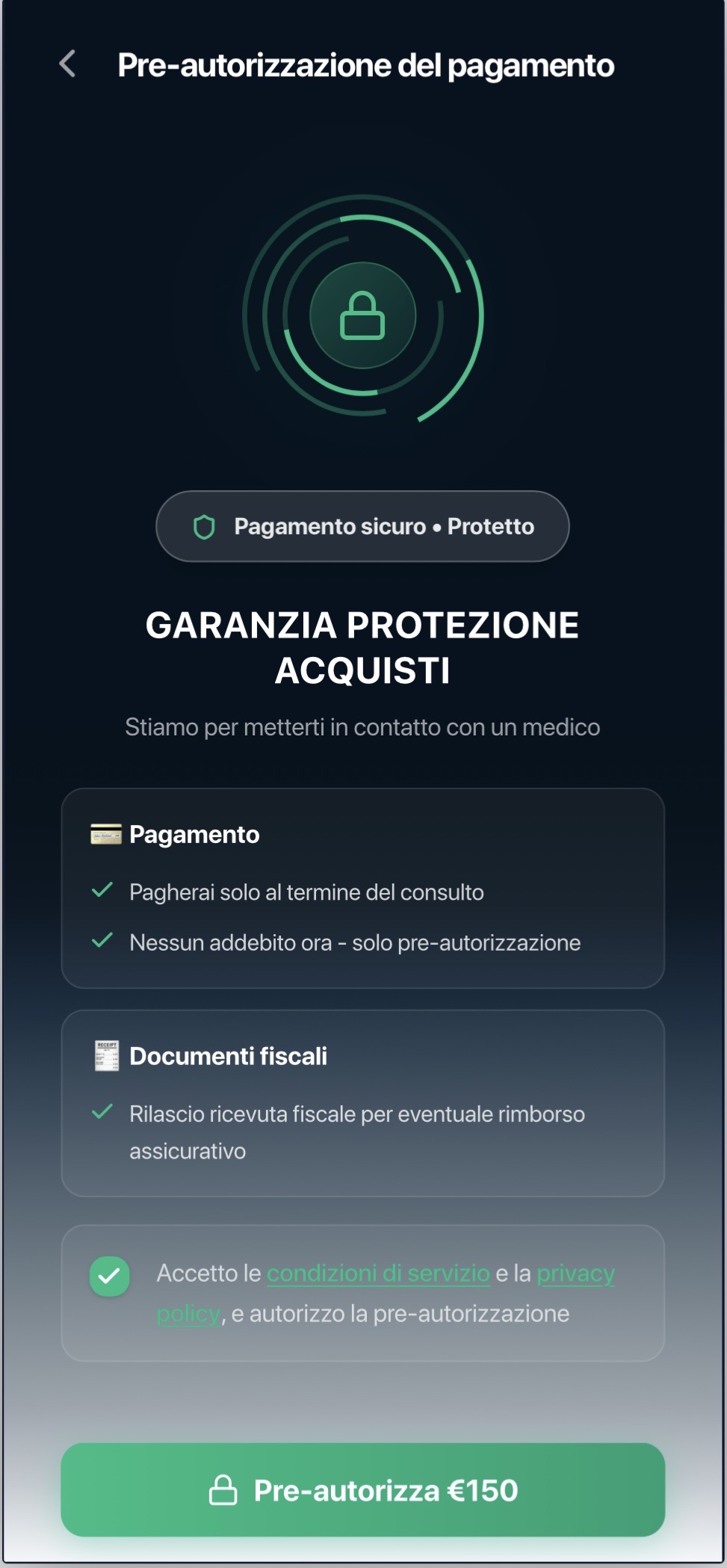 Pre-autorizzazione